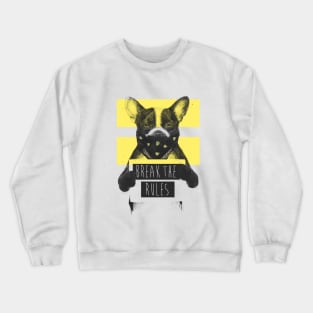 Rebel dog (yellow) Crewneck Sweatshirt